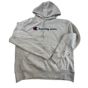 Champion heavy logo hoodie size XL Men